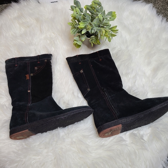 Camper Black Suede Twins Collection Boots - Picture 11 of 16
